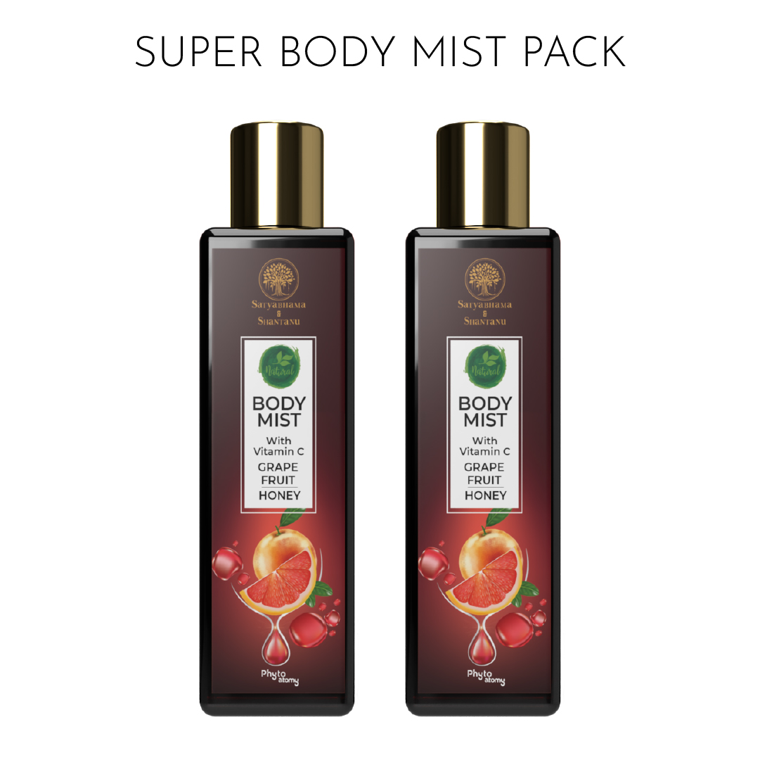 Pack of Two Grapefruit Honey Body Mist (200 ml)